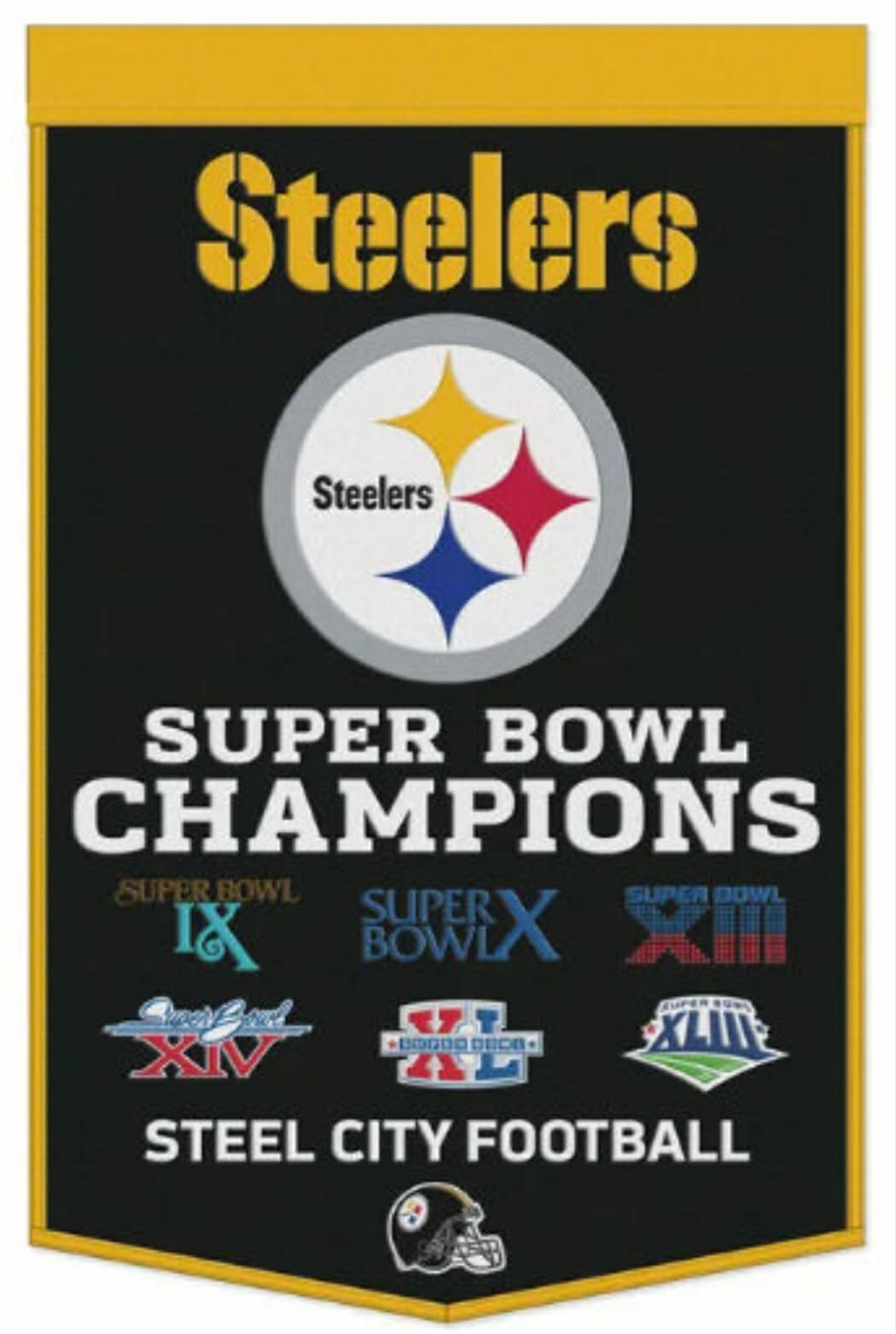 24x38 Six-Time Wool Banner