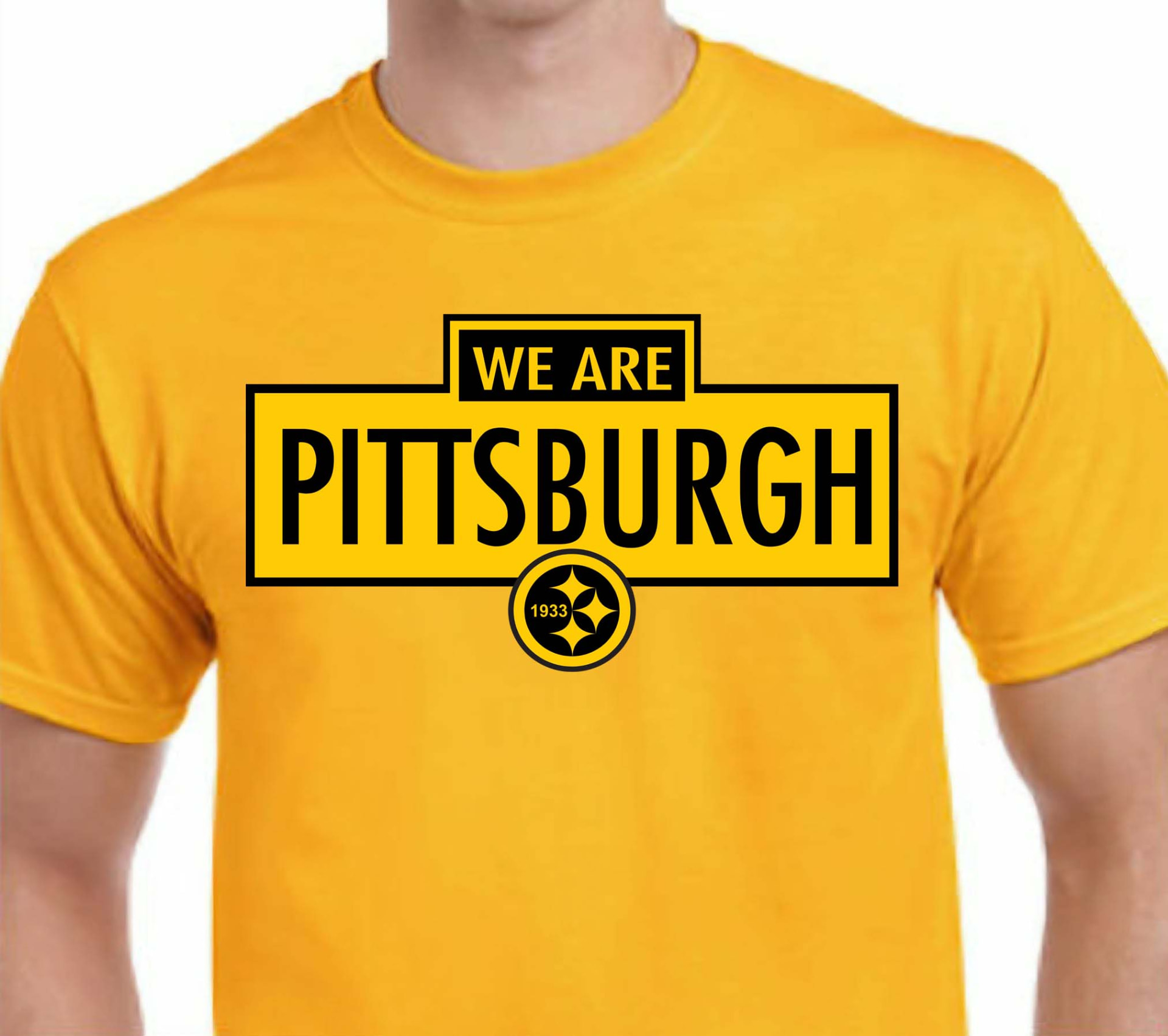 We Are Pittsburgh Tee — Gold